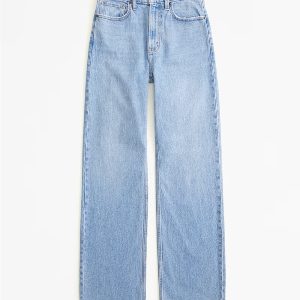 Abercrombie & Fitch Women's High Rise Light Blue Jeans